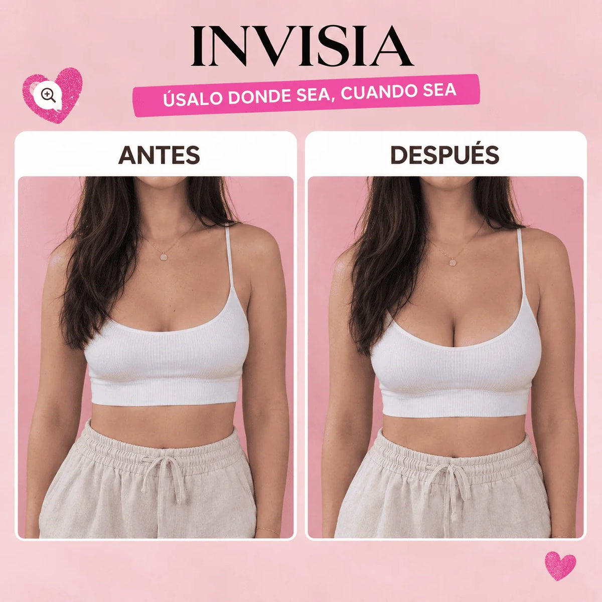Invisia™ Push-Up Adhesivo